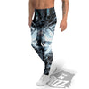 Astronaut In Machine Print Men's Leggings-grizzshop