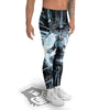 Astronaut In Machine Print Men's Leggings-grizzshop