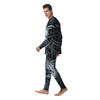 Astronaut In Machine Print Men's Pajamas-grizzshop