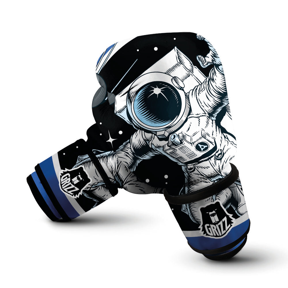 Astronaut In The Space Print Boxing Gloves-grizzshop