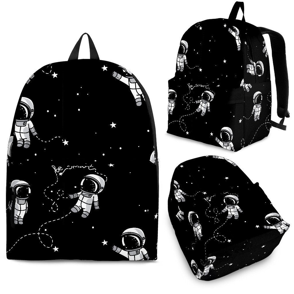 Astronaut Pattern Print Backpack-grizzshop