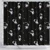 Astronaut Pattern Print Bathroom Shower Curtain-grizzshop