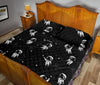 Astronaut Pattern Print Bed Set Quilt-grizzshop