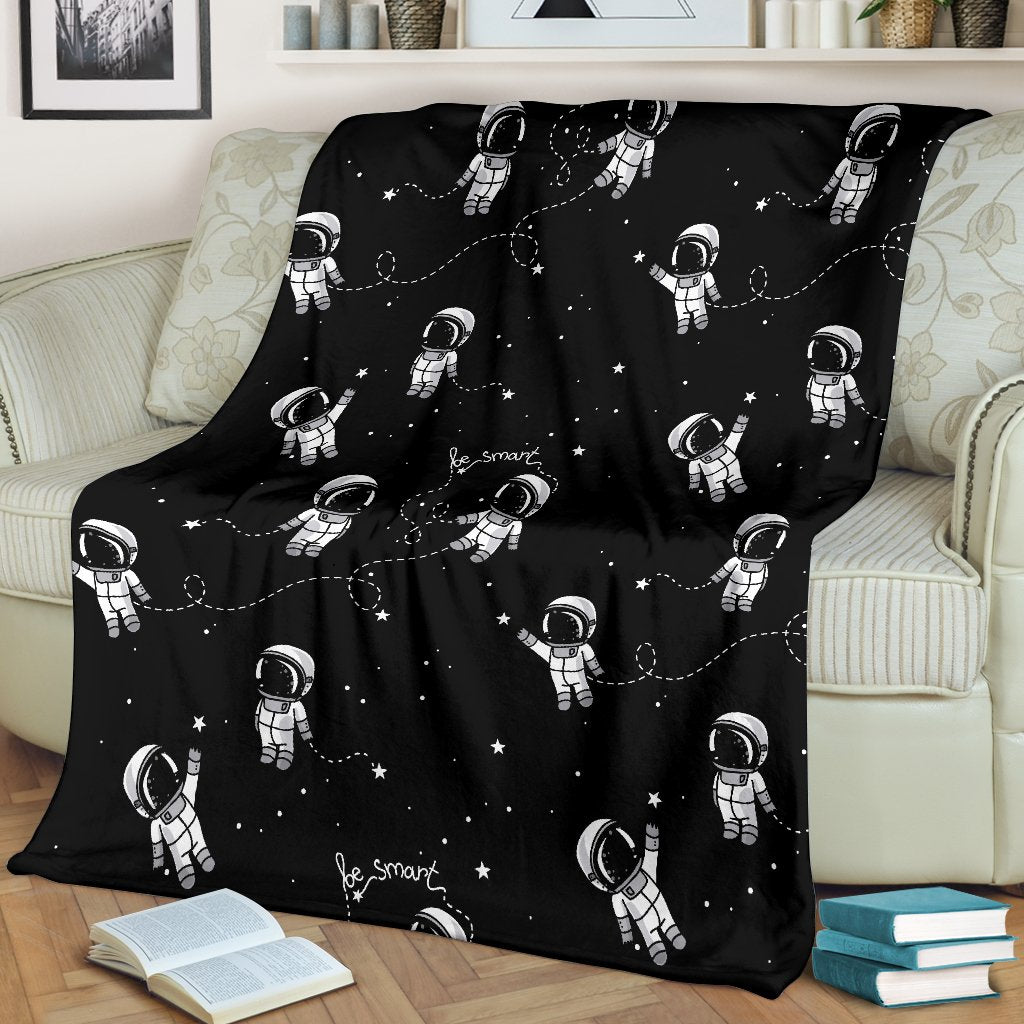 Astronaut Pattern Print Blanket-grizzshop