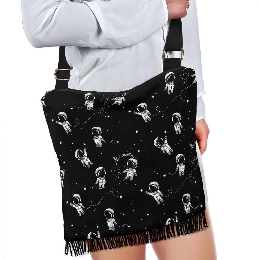 Astronaut Pattern Print Crossbody bags-grizzshop