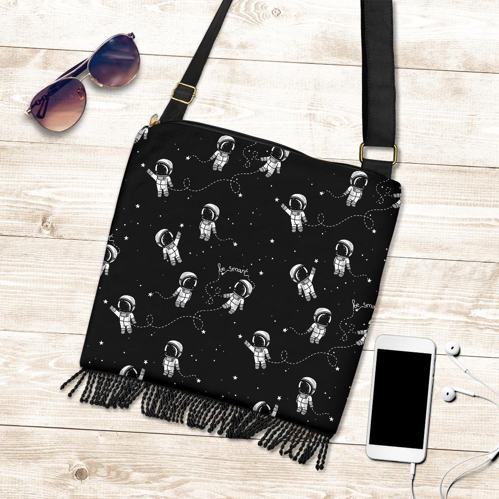 Astronaut Pattern Print Crossbody bags-grizzshop