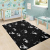 Astronaut Pattern Print Floor Mat-grizzshop