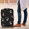 Astronaut Pattern Print Luggage Cover Protector-grizzshop