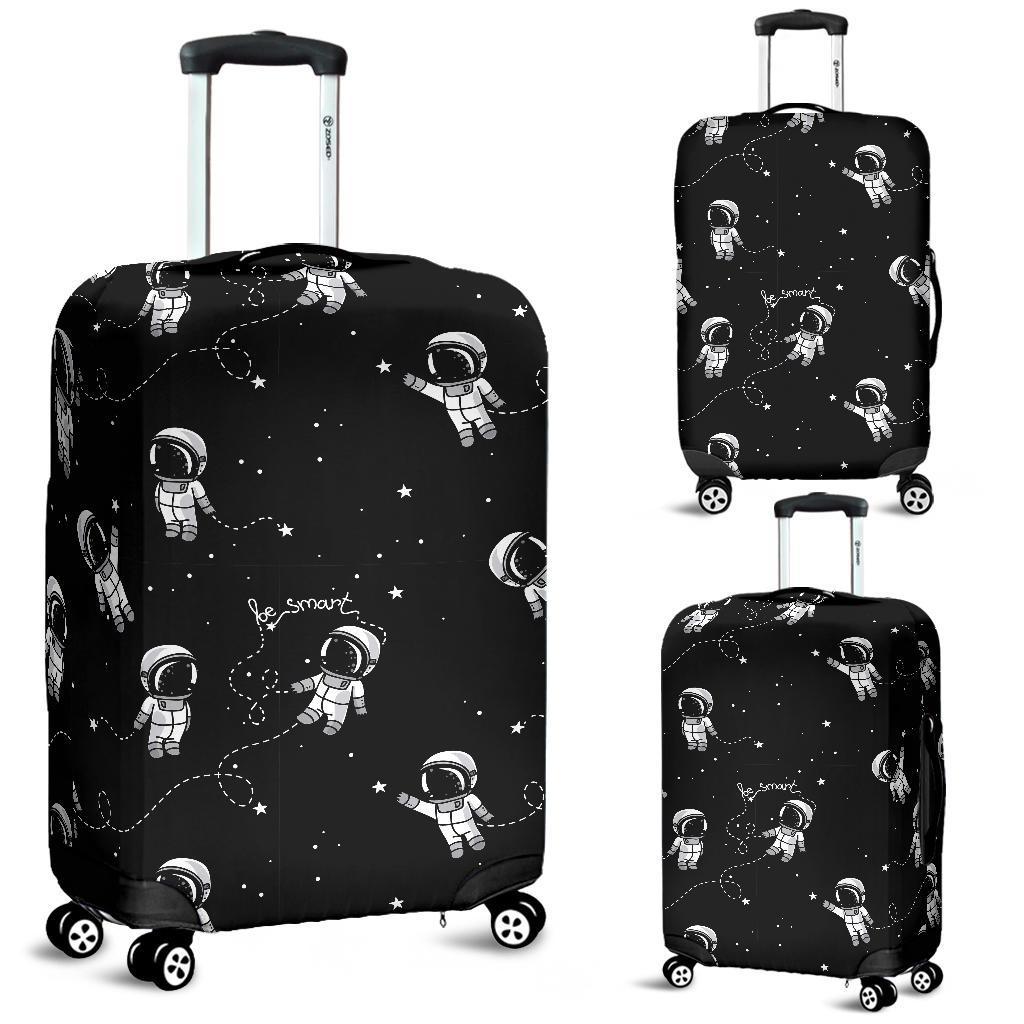 Astronaut Pattern Print Luggage Cover Protector-grizzshop