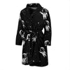 Astronaut Pattern Print Men Long Robe-grizzshop