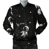 Astronaut Pattern Print Men's Bomber Jacket-grizzshop