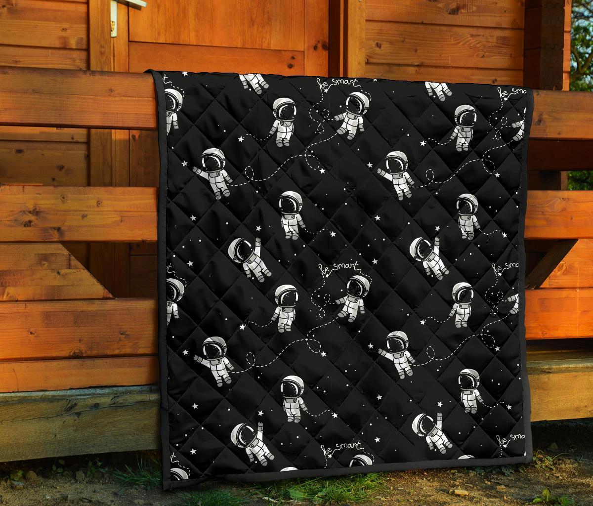 Astronaut Pattern Print Quilt-grizzshop