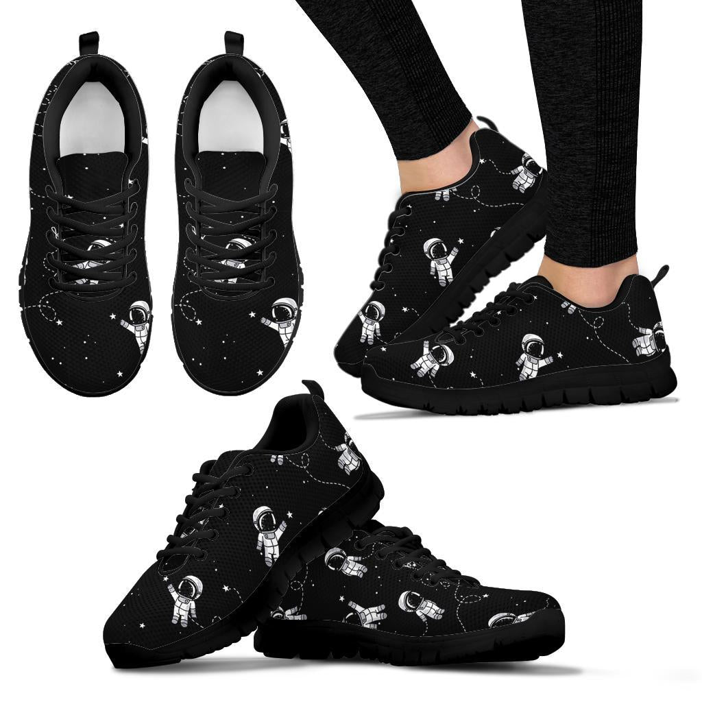 Astronaut Pattern Print Sneaker Shoes For Men Women-grizzshop