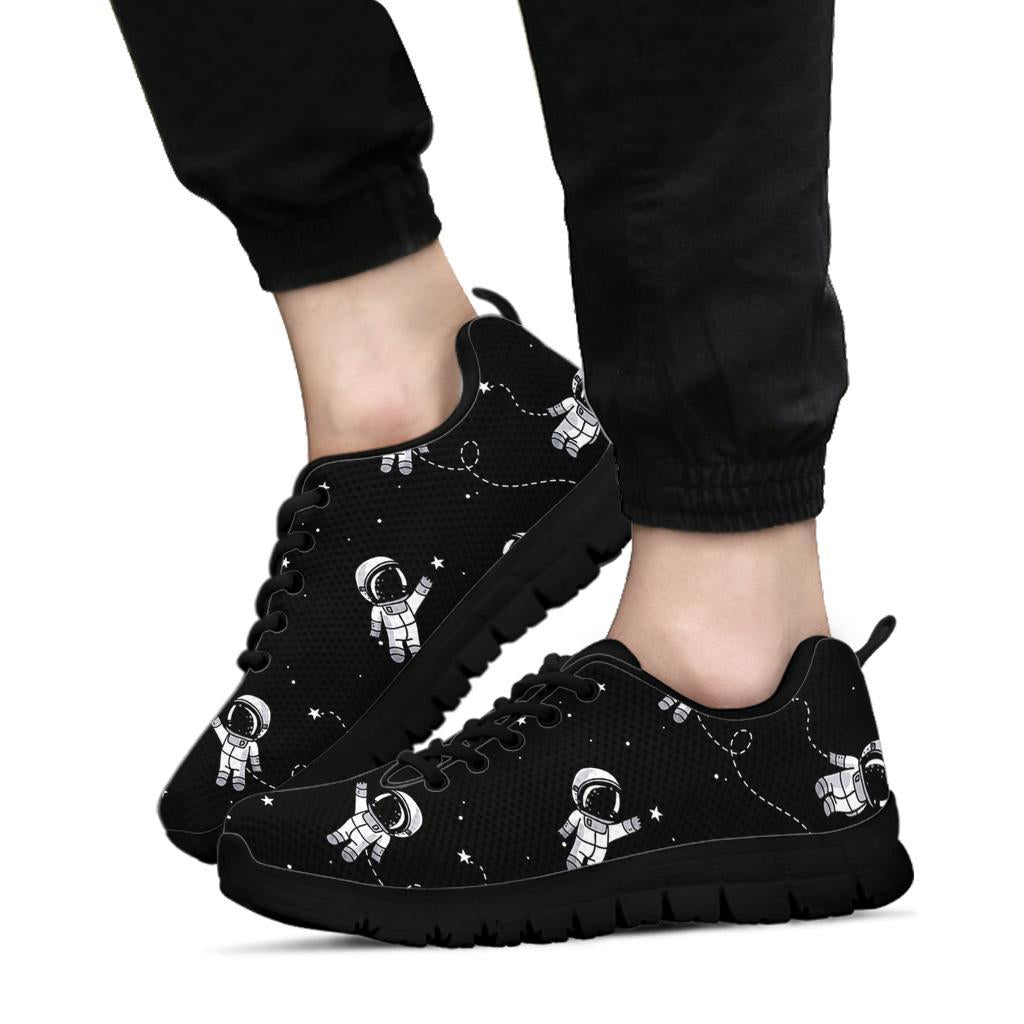 Astronaut Pattern Print Sneaker Shoes For Men Women-grizzshop