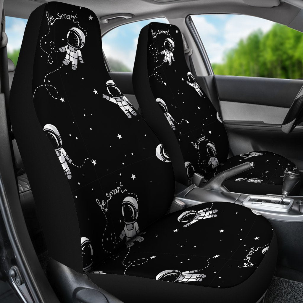 Astronaut Pattern Print Universal Fit Car Seat Covers-grizzshop