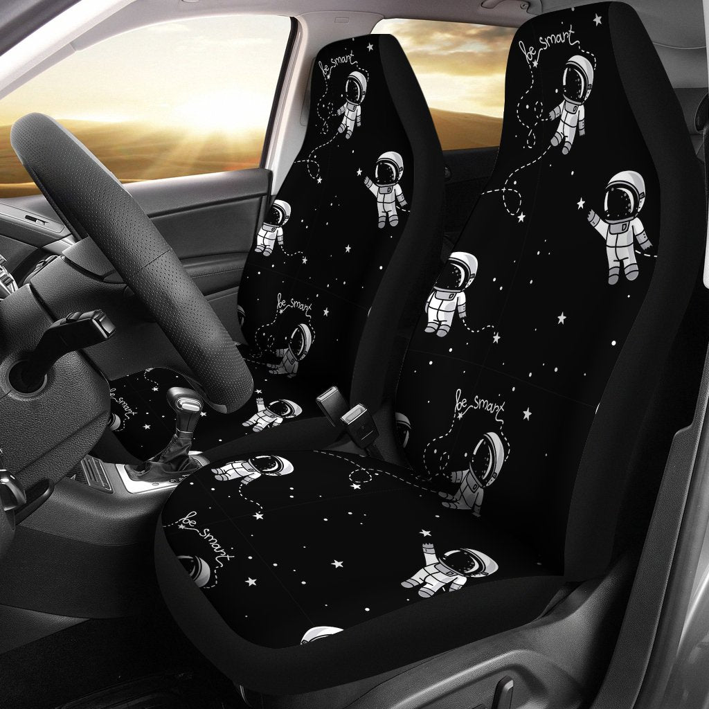 Astronaut Pattern Print Universal Fit Car Seat Covers-grizzshop