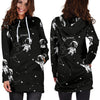 Astronaut Pattern Print Women Hoodie Dress-grizzshop