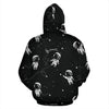 Astronaut Pattern Print Women Men Pullover Hoodie-grizzshop