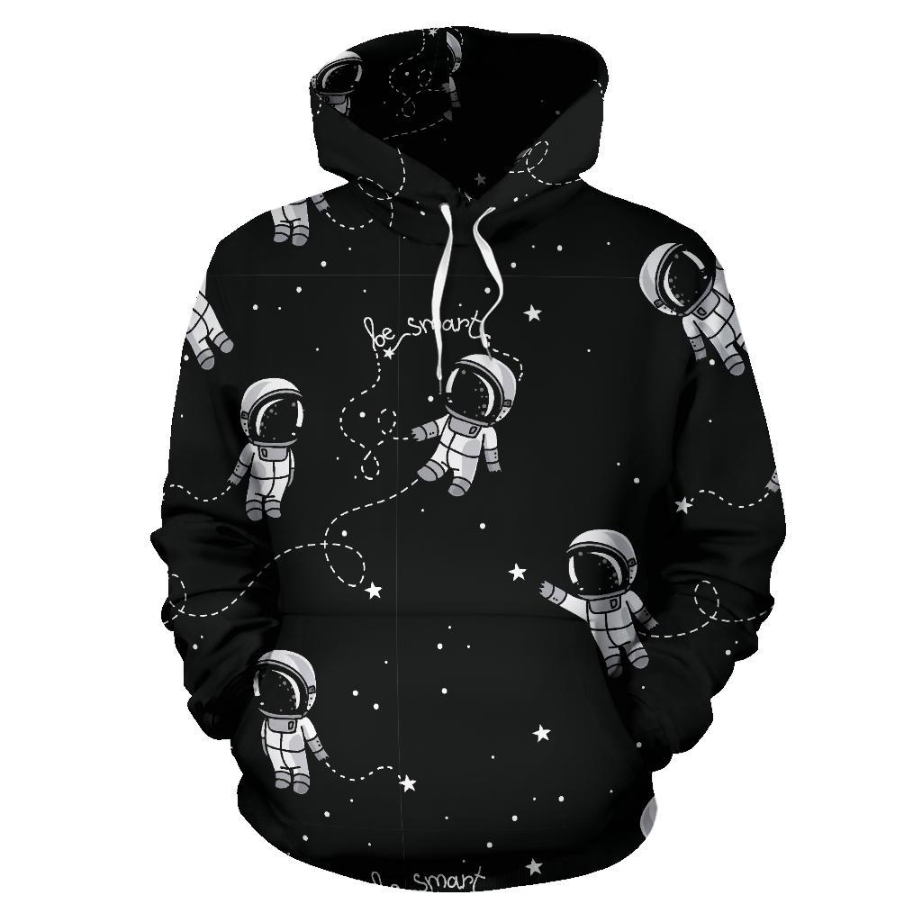 Astronaut Pattern Print Women Men Pullover Hoodie-grizzshop