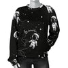 Astronaut Pattern Print Women's Sweatshirt-grizzshop