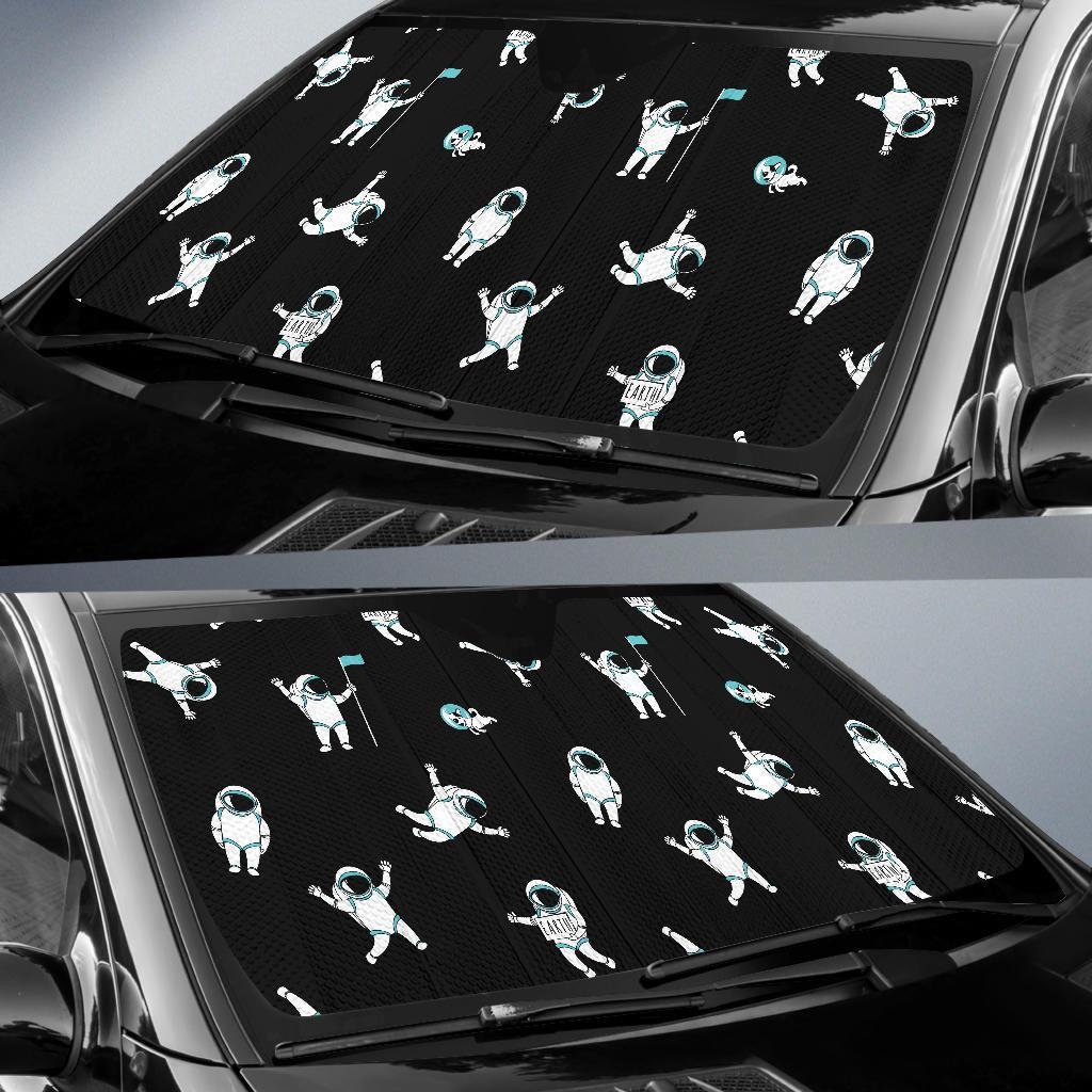 Astronaut Print Pattern Car Sun Shade-grizzshop