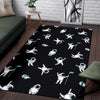 Astronaut Print Pattern Floor Mat-grizzshop