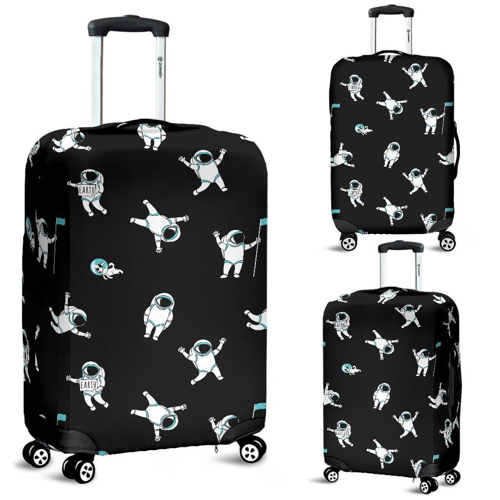 Astronaut Print Pattern Luggage Cover Protector-grizzshop