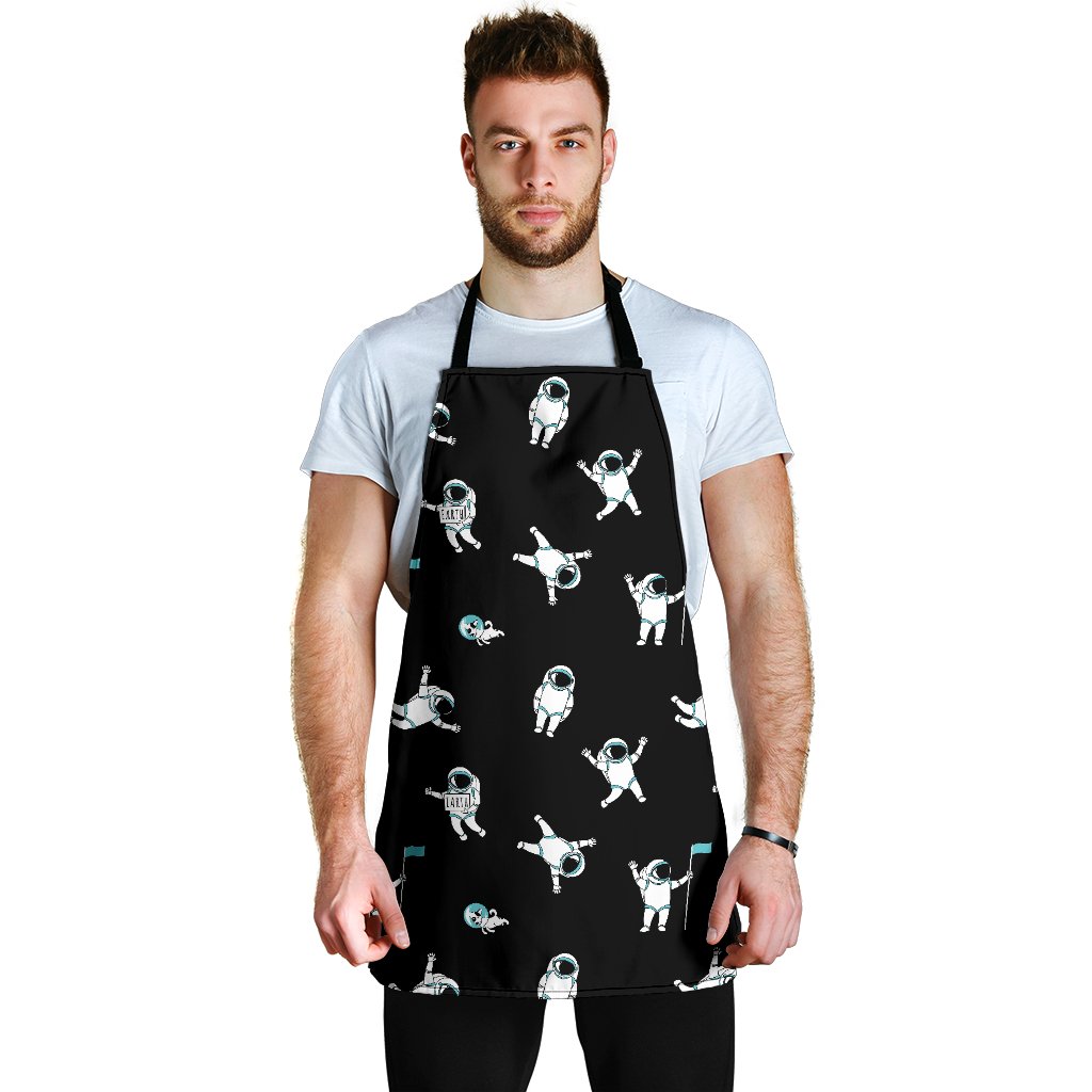 Astronaut Print Pattern Men's Apron-grizzshop