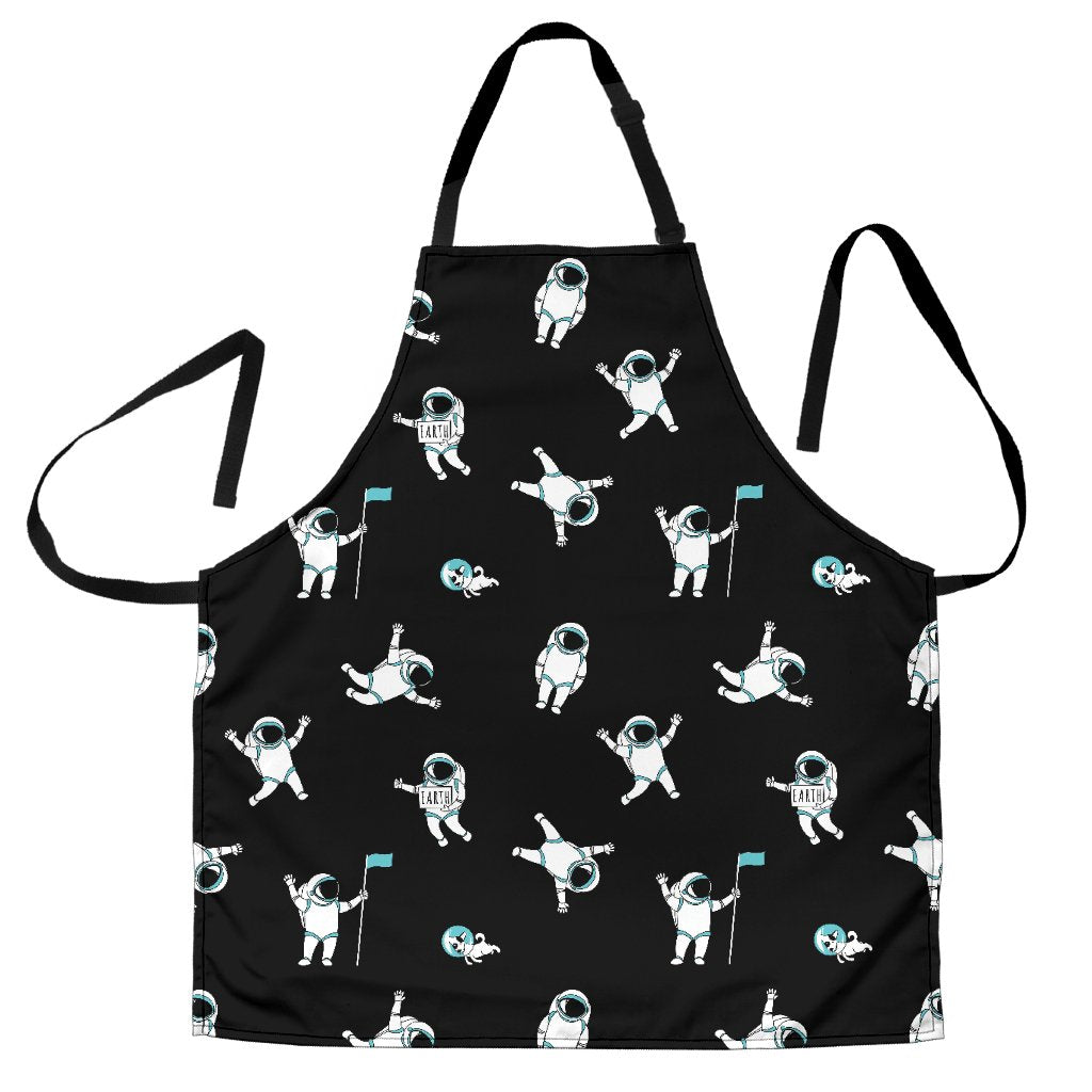 Astronaut Print Pattern Men's Apron-grizzshop