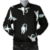 Astronaut Print Pattern Men's Bomber Jacket-grizzshop