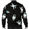 Astronaut Print Pattern Men's Bomber Jacket-grizzshop