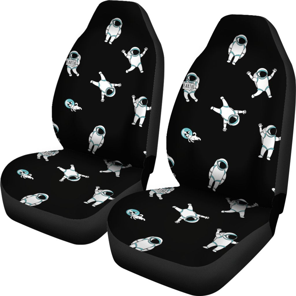 Astronaut Print Pattern Universal Fit Car Seat Covers-grizzshop