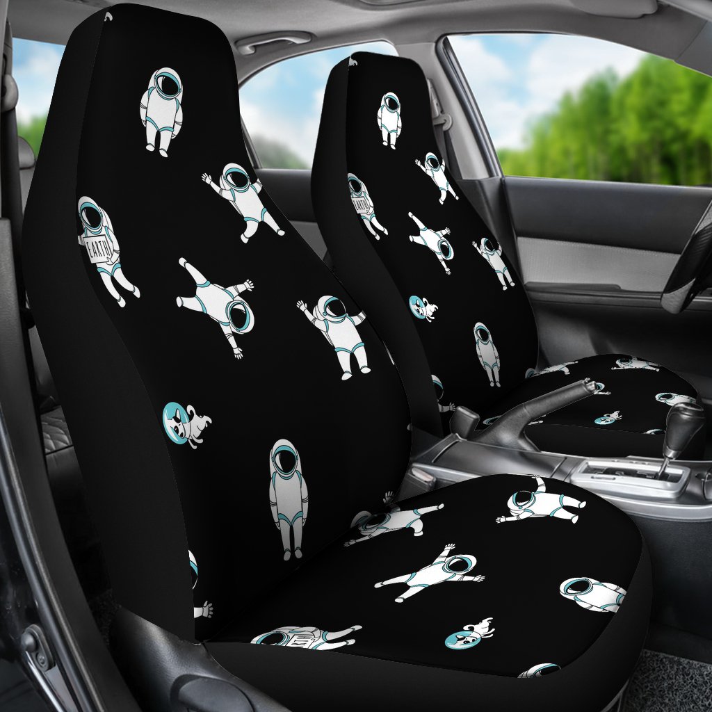 Astronaut Print Pattern Universal Fit Car Seat Covers-grizzshop