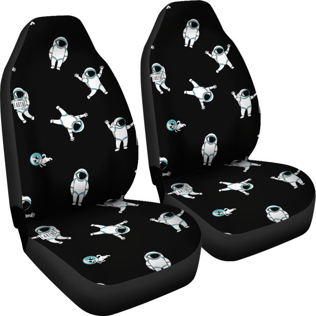 Astronaut Print Pattern Universal Fit Car Seat Covers-grizzshop