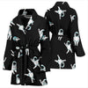 Astronaut Print Pattern Women Long Robe-grizzshop