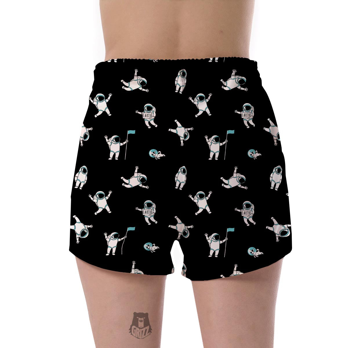 Astronaut Print Pattern Women's Shorts-grizzshop