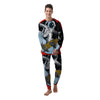 Astronaut Skateboard Print Men's Pajamas-grizzshop