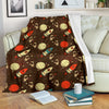 Astronaut Space Pattern Print Blanket-grizzshop