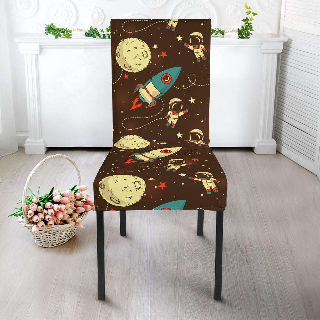 Astronaut Space Pattern Print Chair Cover-grizzshop