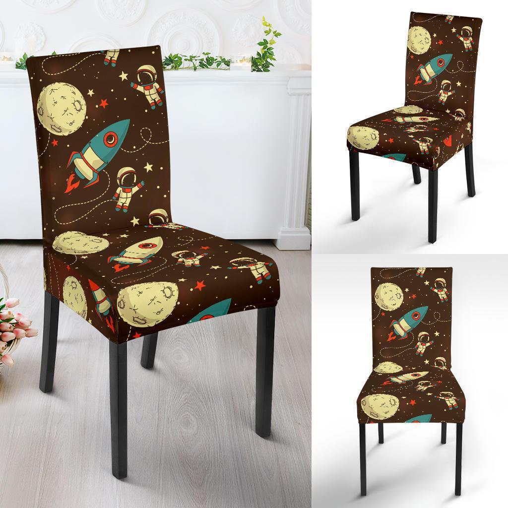 Astronaut Space Pattern Print Chair Cover-grizzshop