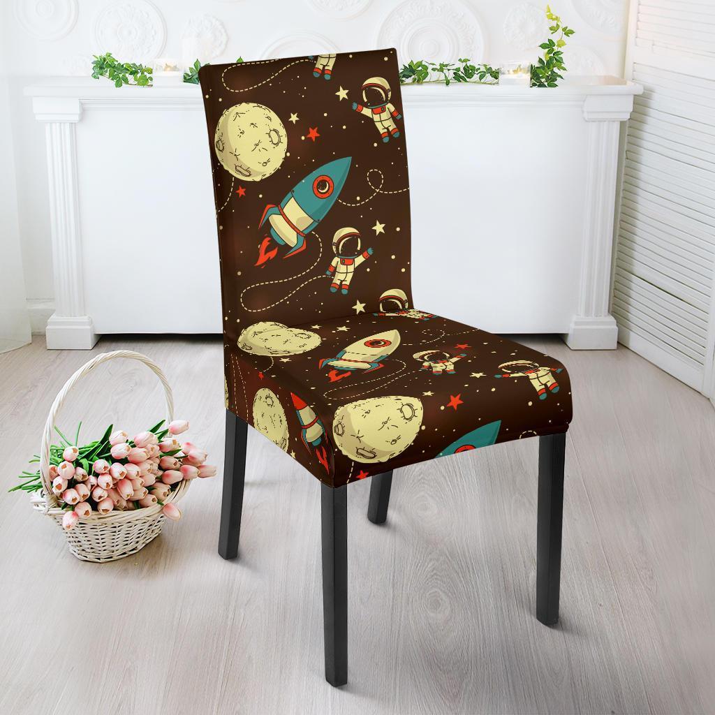 Astronaut Space Pattern Print Chair Cover-grizzshop