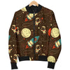 Astronaut Space Pattern Print Men's Bomber Jacket-grizzshop