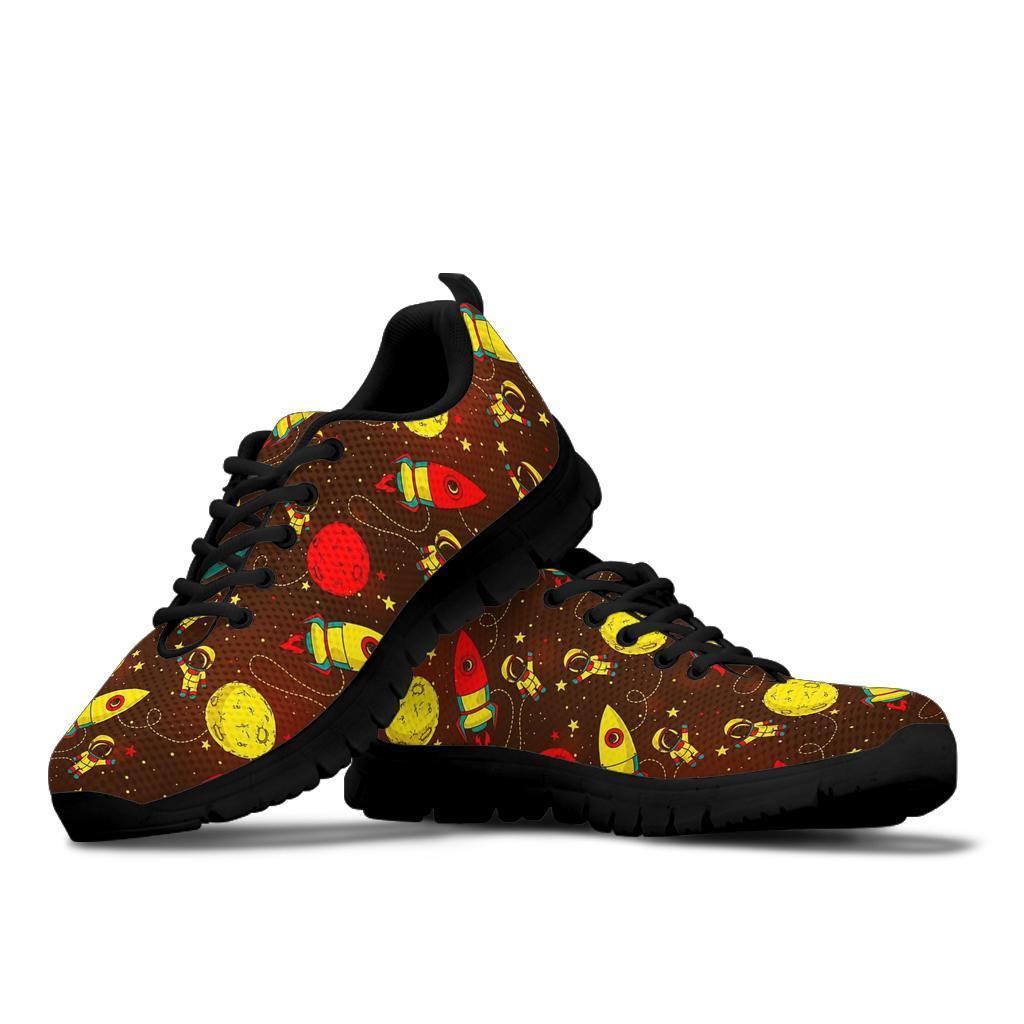 Astronaut Space Pattern Print Sneaker Shoes For Men Women-grizzshop