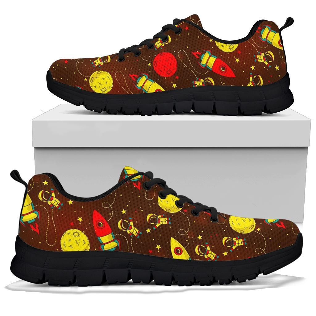 Astronaut Space Pattern Print Sneaker Shoes For Men Women-grizzshop