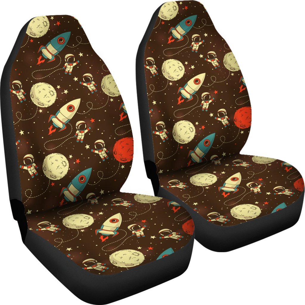 Astronaut Space Pattern Print Universal Fit Car Seat Covers-grizzshop