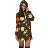 Astronaut Space Pattern Print Women Hoodie Dress-grizzshop