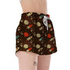 Astronaut Space Pattern Print Women's Shorts-grizzshop