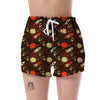 Astronaut Space Pattern Print Women's Shorts-grizzshop