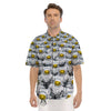 Astronauts Group Print Men's Short Sleeve Shirts-grizzshop