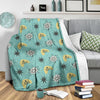 Atom Science Pattern Print Blanket-grizzshop